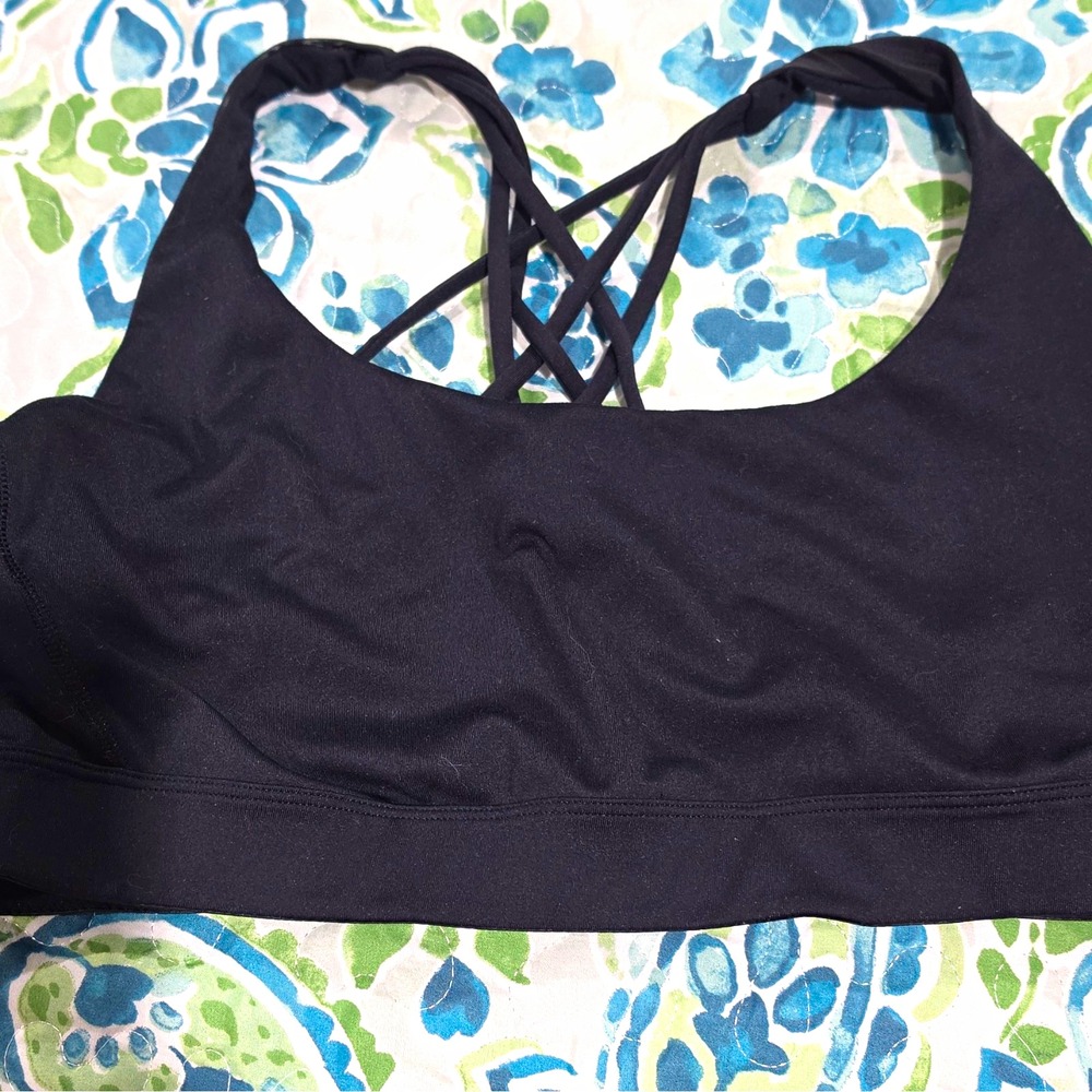 Victoria's Secret Incredible Sports Bra XL C Black Crossback Medium Support